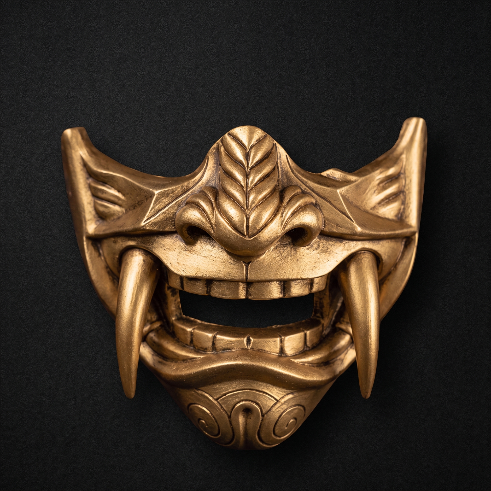 Mask of honour — golden samurai mask